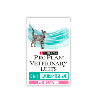 Purina Pro Plan Veterinary Diets EN Gastrointestinal with Salmon Wet Cat Food Po 