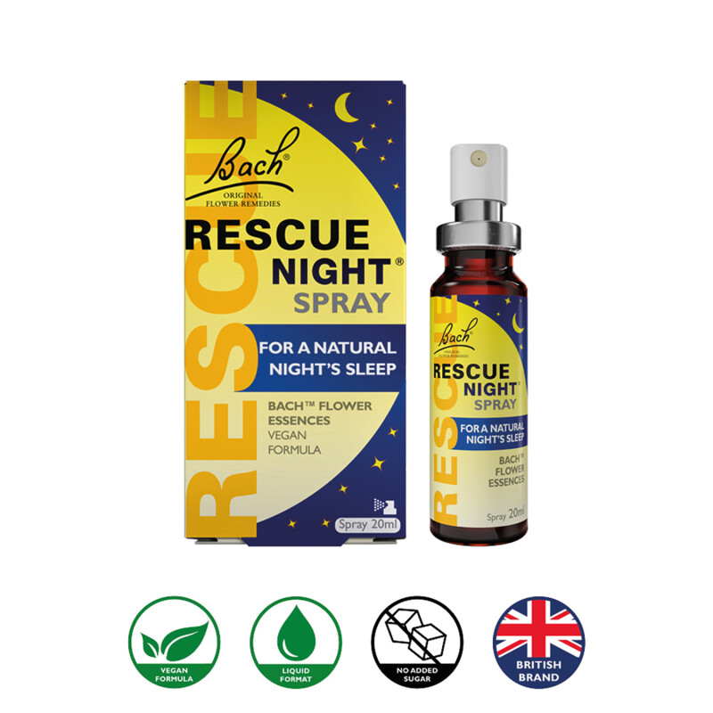 Rescue Night Spray Flower Essences for a Natural Nights Sleep