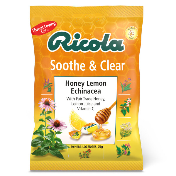 Ricola Soothe & Clear Honey Lemon and Echinacea Cough Drops