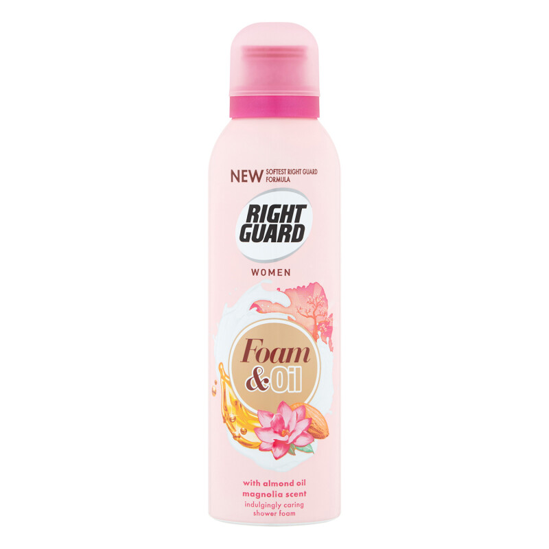 Right Guard Shower Foam & Oil with Almond Oil and Magnolia