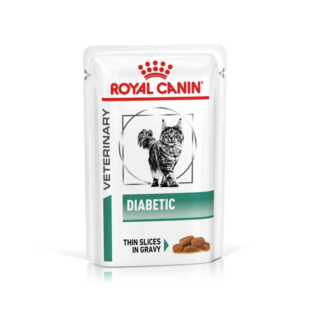 Royal Canin Diabetic Adult Wet Cat Food Thin Slices in Gravy 48x85g