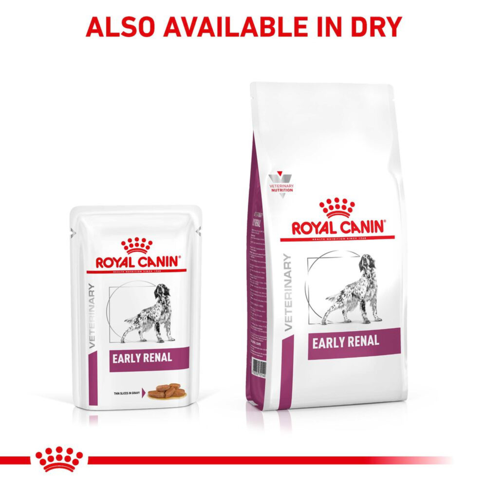 Royal Canin Early Renal Adult Wet Dog Food Thin Slices In Gravy 48x100g