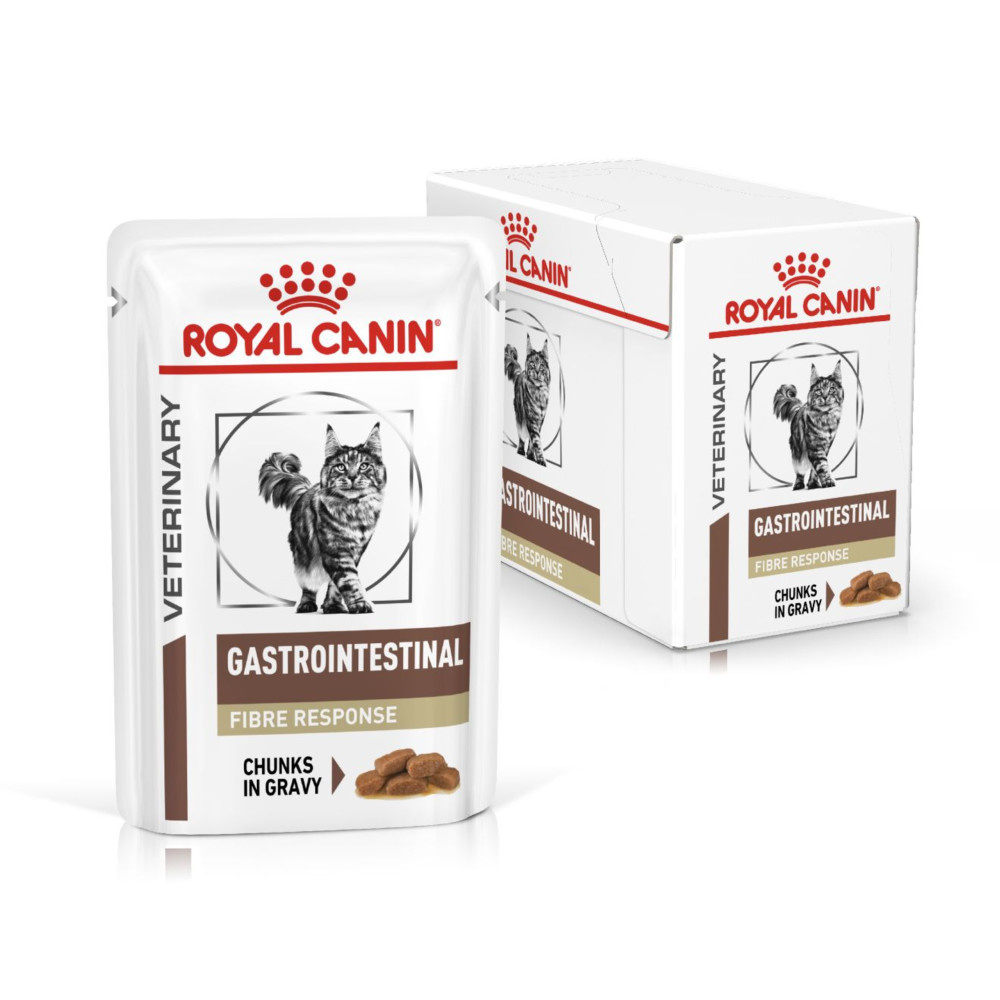 Royal Canin Gastrointestinal Fibre Response Adult Wet Cat Food In Gravy 48x85g