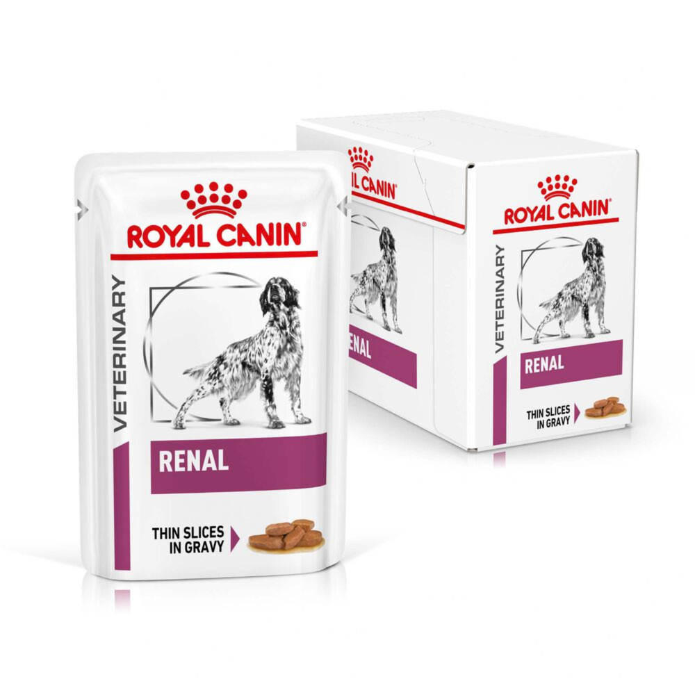 Royal Canin Renal Adult Wet Dog Food Thin Slices In Gravy 48x100g