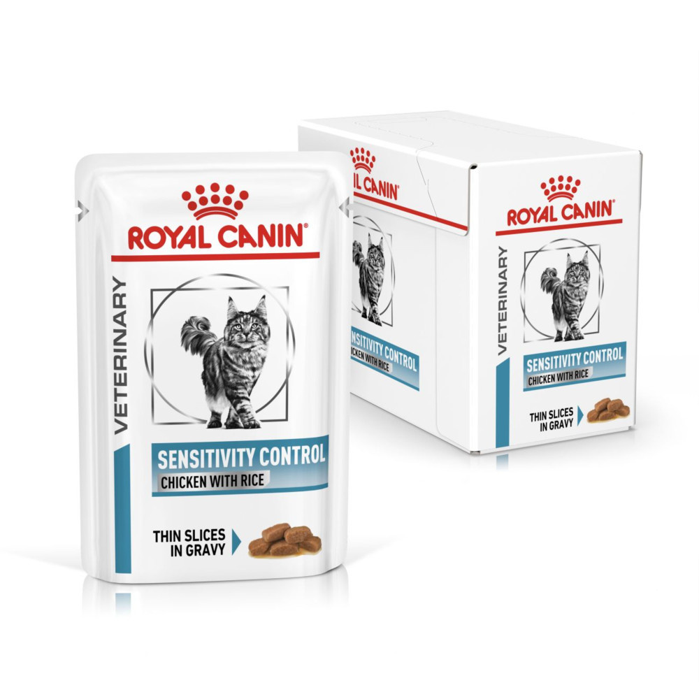 Royal Canin Sensitivity Control Chicken Rice Adult Wet Cat Food In Gravy 48x85g
