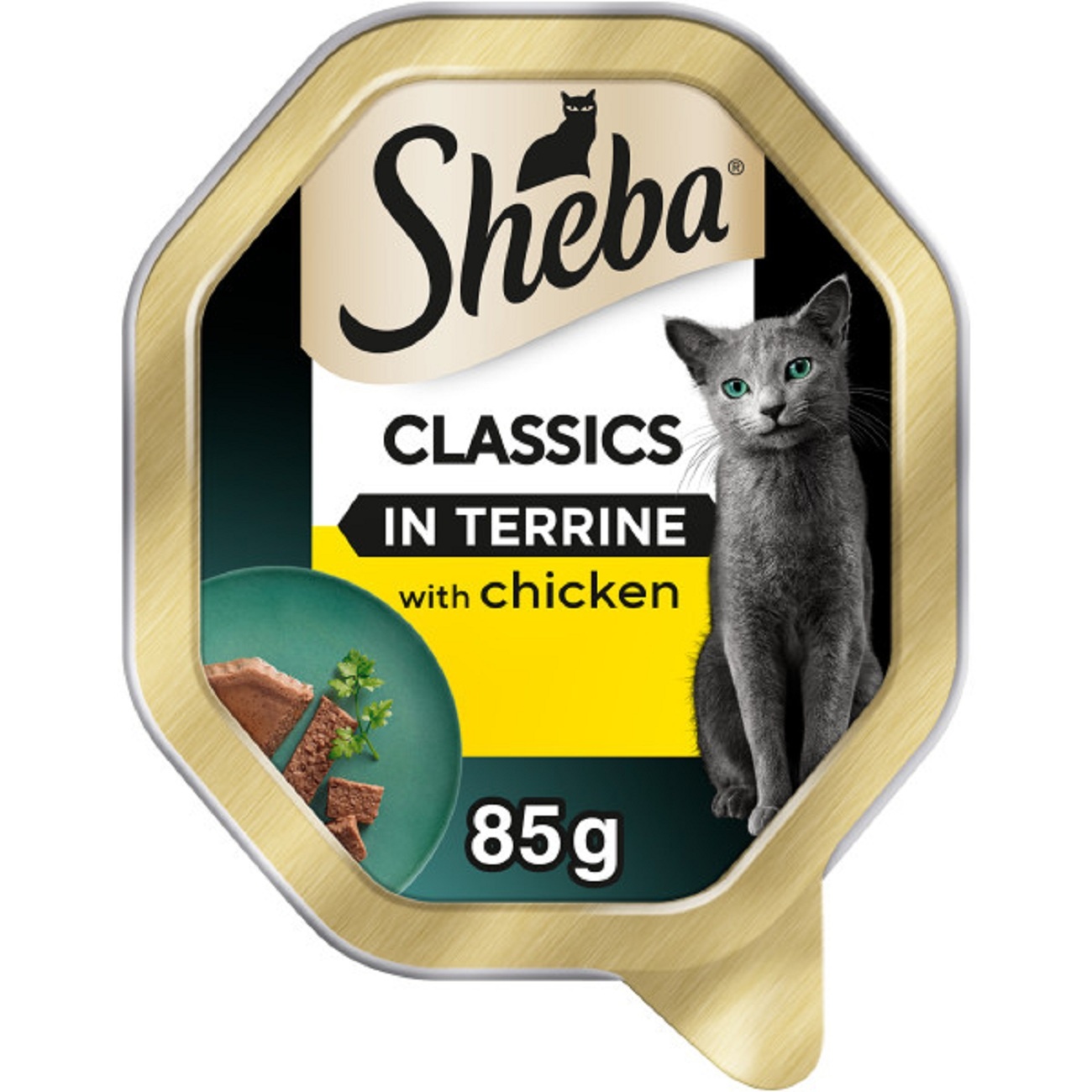 SHEBA Classics Adult Cat Food with Chicken in Terrine 85g Tray x 22