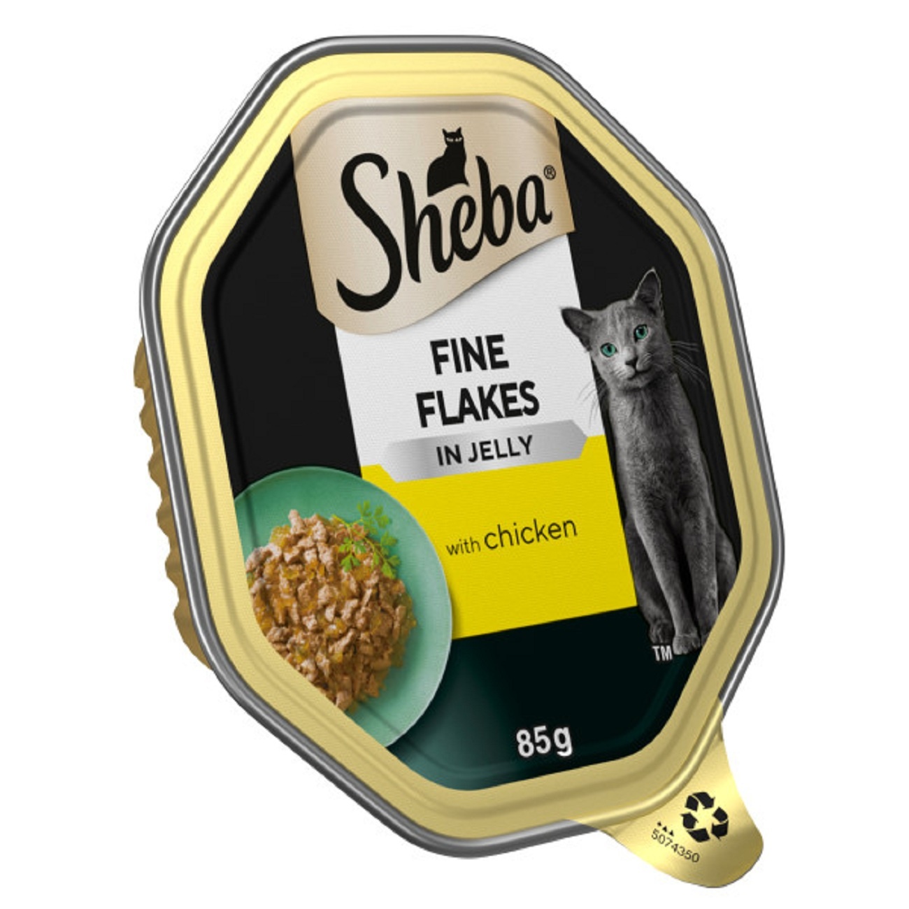 SHEBA Fine Flakes Adult Cat Food with Chicken in Jelly 85g Tray x 22
