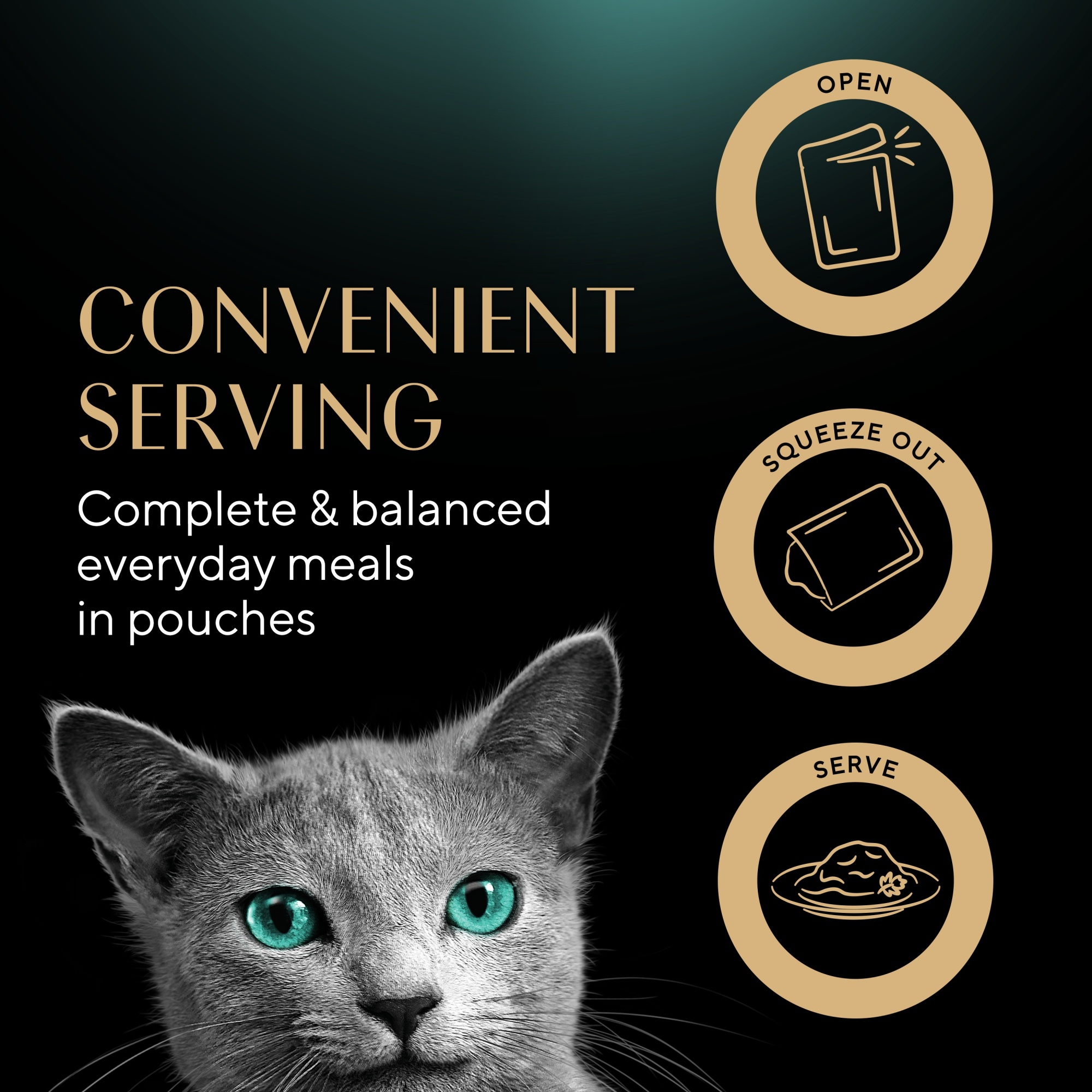 SHEBA Fresh & Fine Wet Cat Food Pouch Poultry in Gravy Mega Pack 50 x 50g