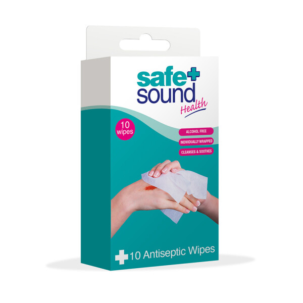 Safe & Sound 10 Antiseptic Wipes