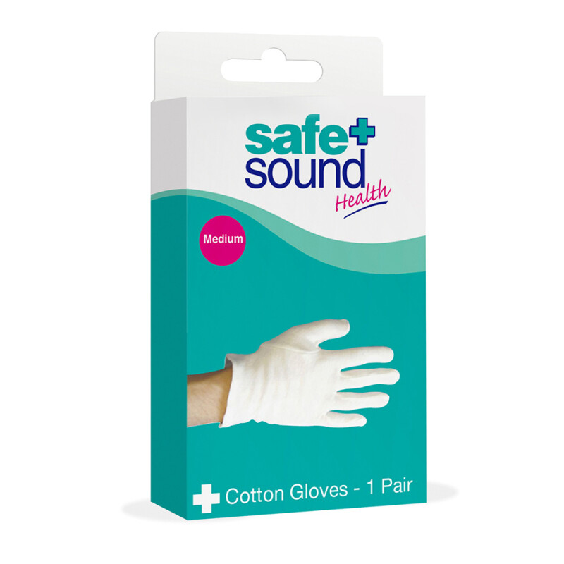 Safe & Sound Cotton Gloves Medium