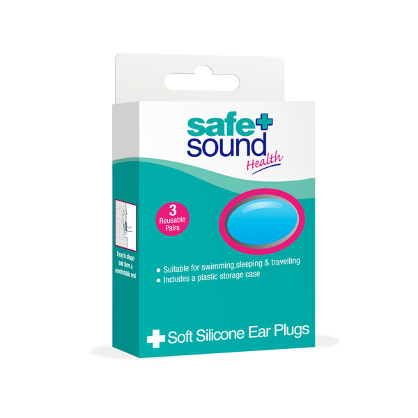 Safe & Sound Soft Silicon Earplugs 3 Pairs