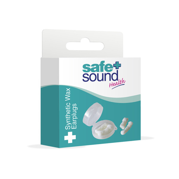 Safe & Sound Synthetic Wax Ear Plugs 6 Pairs