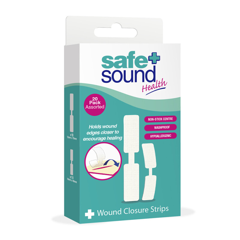 Safe & Sound Wound Closure Strips 20 Pack