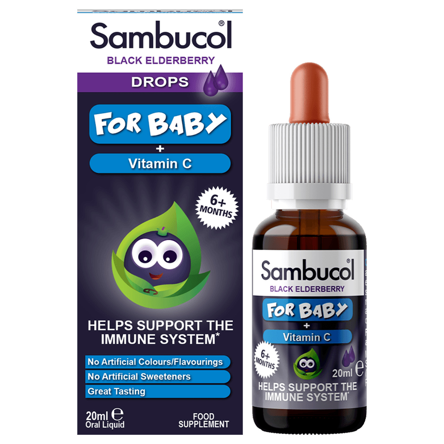 Sambucol Black Elderberry Drops for Baby 20ml