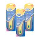 Scholl Gel Activ Work Insoles For Women - Triple Pack