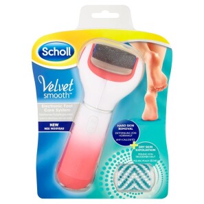  Scholl Velvet Smooth Electronic Foot File with Exfoliating Refill Diamond Crystal 
