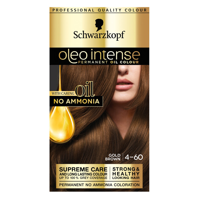 Schwarzkopf Oleo Intense 4-60 Gold Brown  Permanent Hair Dye