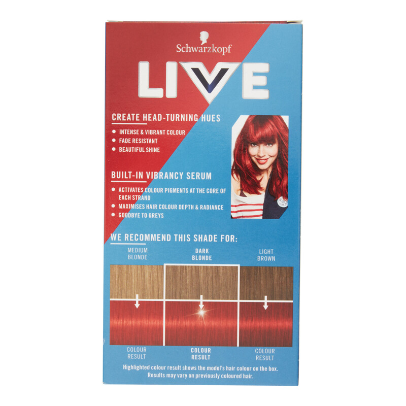 Schwarzkopf Live Intense Colour 35 Real Red Permanent Hair Dye