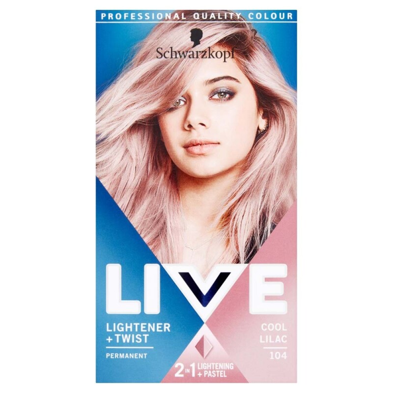 Schwarzkopf Live Lightener + Twist 104 Cool Lilac Hair Dye