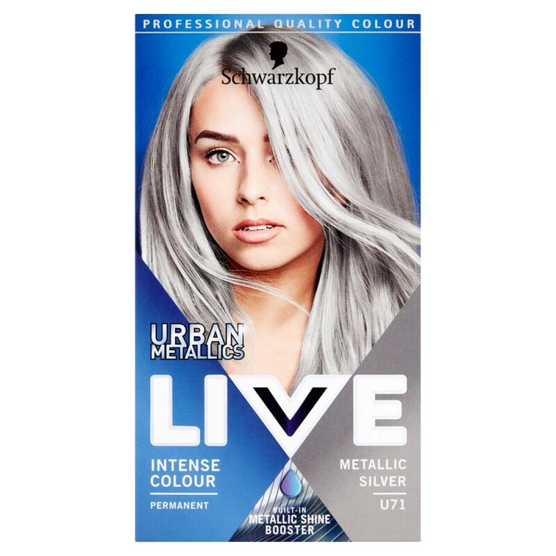 Schwarzkopf Live Urban Metallics U71 Metallic Silver Permanent Hair Dye