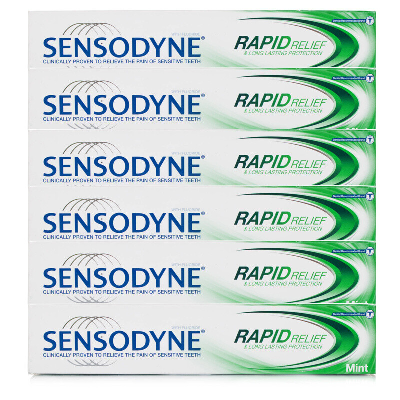 Sensodyne Rapid Relief Toothpaste - 6 Pack