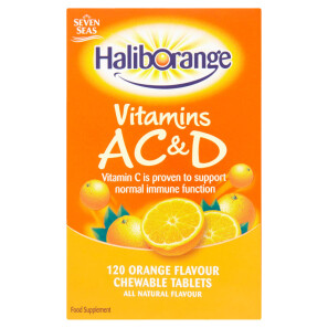  Seven Seas Haliborange Vitamins A C & D Orange Flavour 