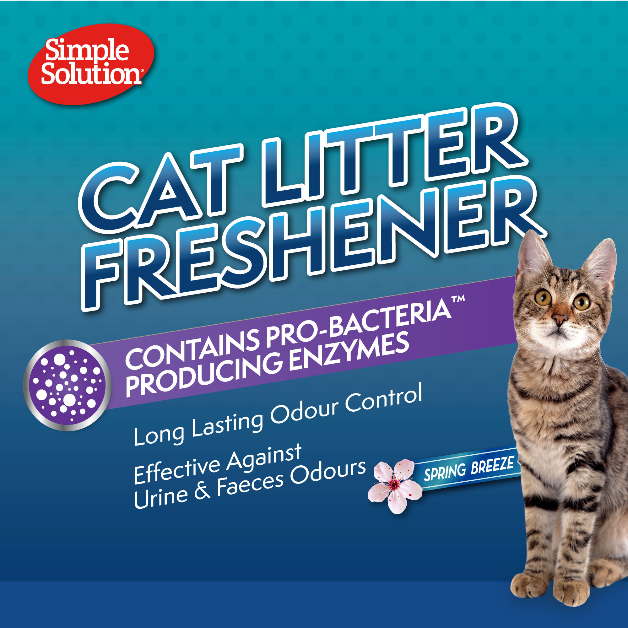 Simple Solution Cat Litter Freshener Granules 600g