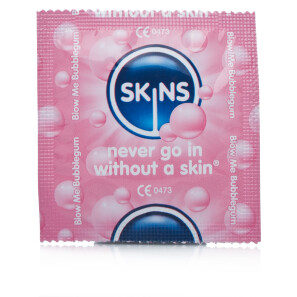  Skins Blow Me Bubblegum Flavour Condom 