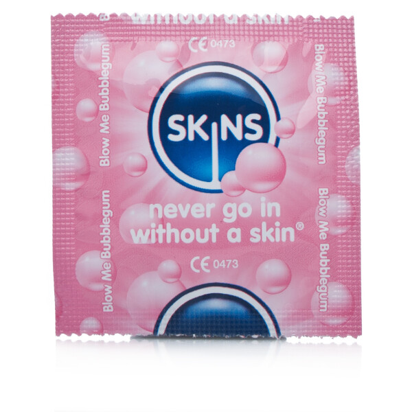 Skins Blow Me Bubblegum Flavour Condom - 30 Pack