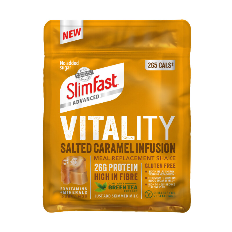 SlimFast Advanced Vitality Salted Caramel Infusion