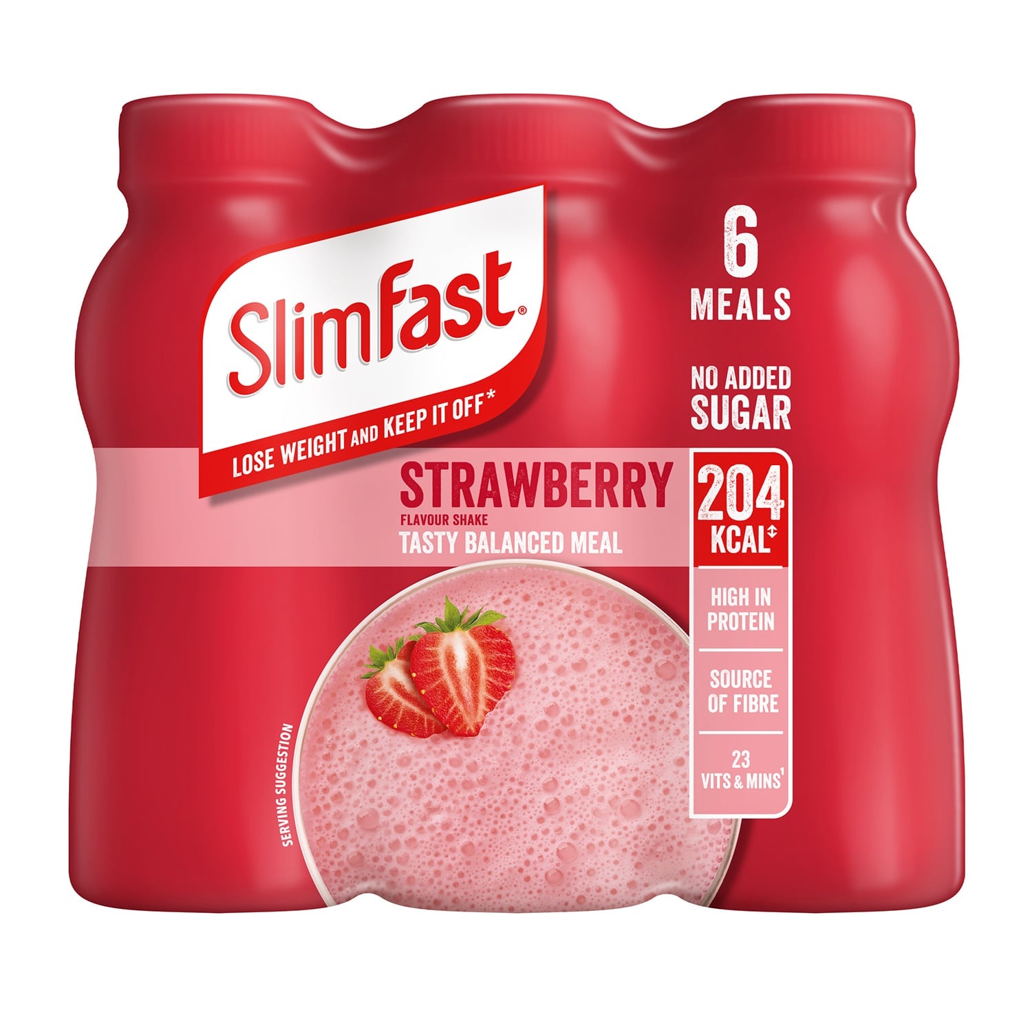 SlimFast Milkshake Multipack Bottle Strawberry