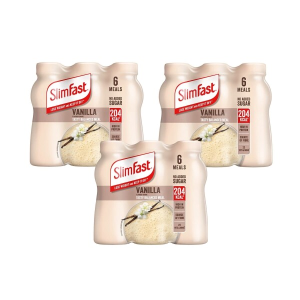 SlimFast Milkshake Multipack Bottle Vanilla