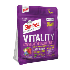 SlimFast Vitality Vegan Strawberry & Blueberry Burst
