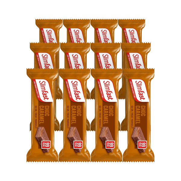 Slimfast Choc Caramel - 12 Snack Bars