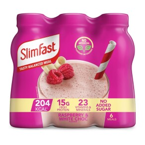 Slimfast Milkshake Multipack Bottle Raspberry & White Chocolate