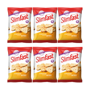 Slimfast Snack Bag Cheddar Bites 22g - 6 Pack
