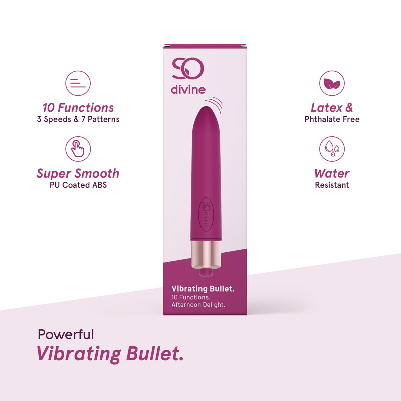 So Divine Afternoon Delight 10 Function Vibrating Bullet