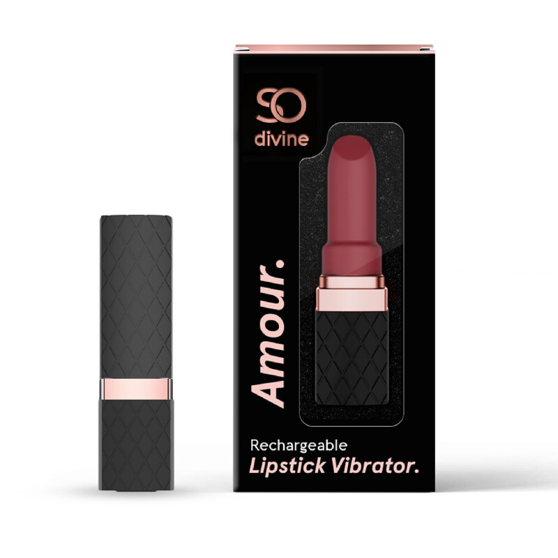 So Divine Amour Rechargeable Lipstick Vibrator 