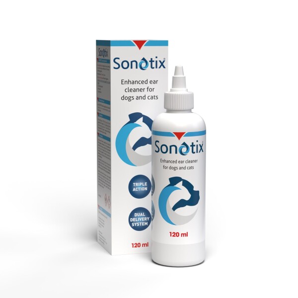 Sonotix Triple Action Ear Cleaner for Dogs and Cats 120ML