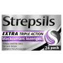  Strepsils Extra Triple Action Blackcurrant Lozenges 