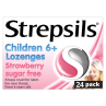 Strepsils for Children Strawberry Sugar Free Lozenges