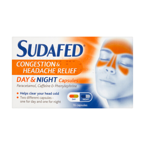 Sudafed Congestion & Headache Relief Day/Night 16 Years +