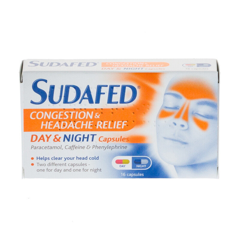 Sudafed Congestion and Headache Day and Night