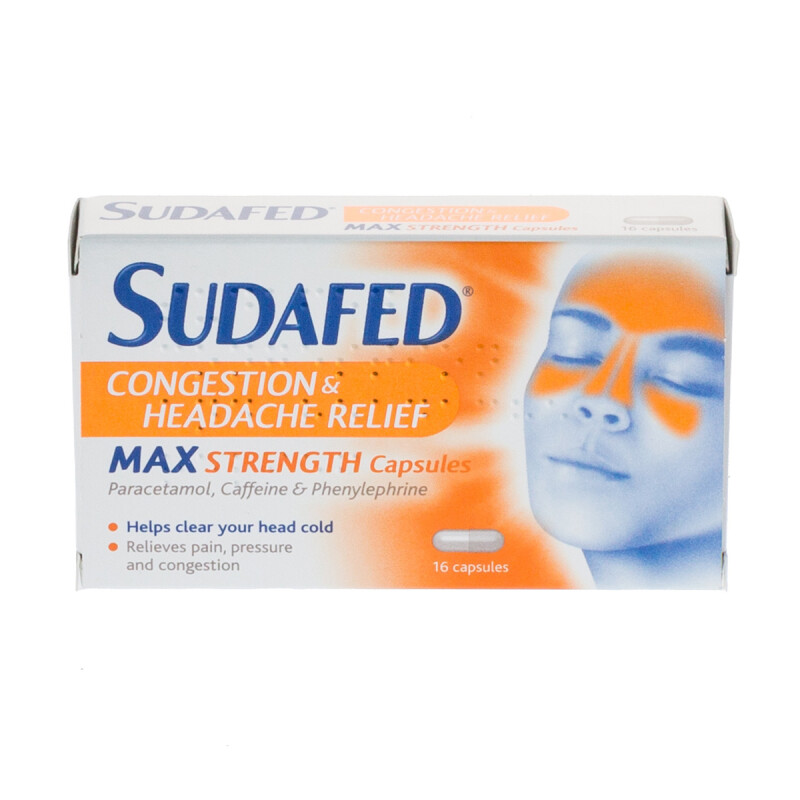 Sudafed Congestion and headache Max Srenght
