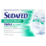 Sudafed Mucus Relief Triple Action Cold and Flu