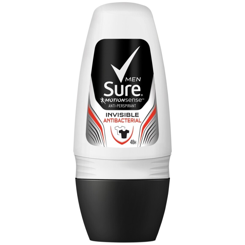 Sure For Men Antiperspirant Roll On Invisible Antibacterial