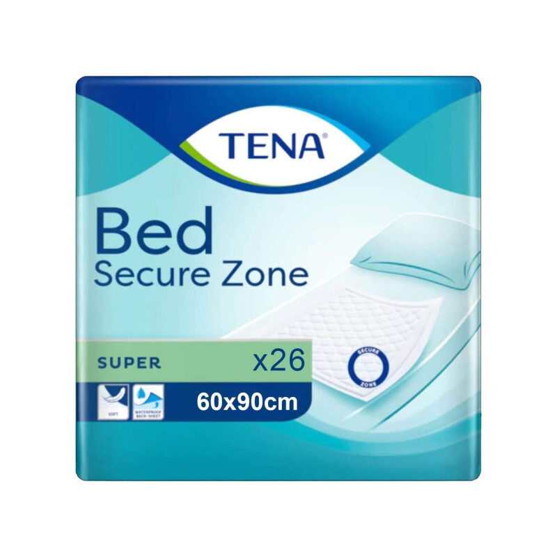 TENA Bed Incontinence Bed Pads Secure Zone Super 60x90