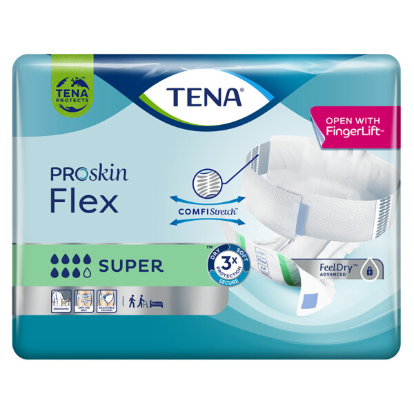 TENA Flex Super Belted Incontinence Briefs Medium