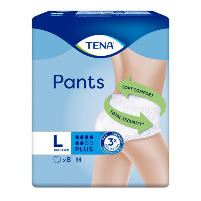 TENA Silhouette Plus High Waist Crème Incontinence Underwear (Carton)