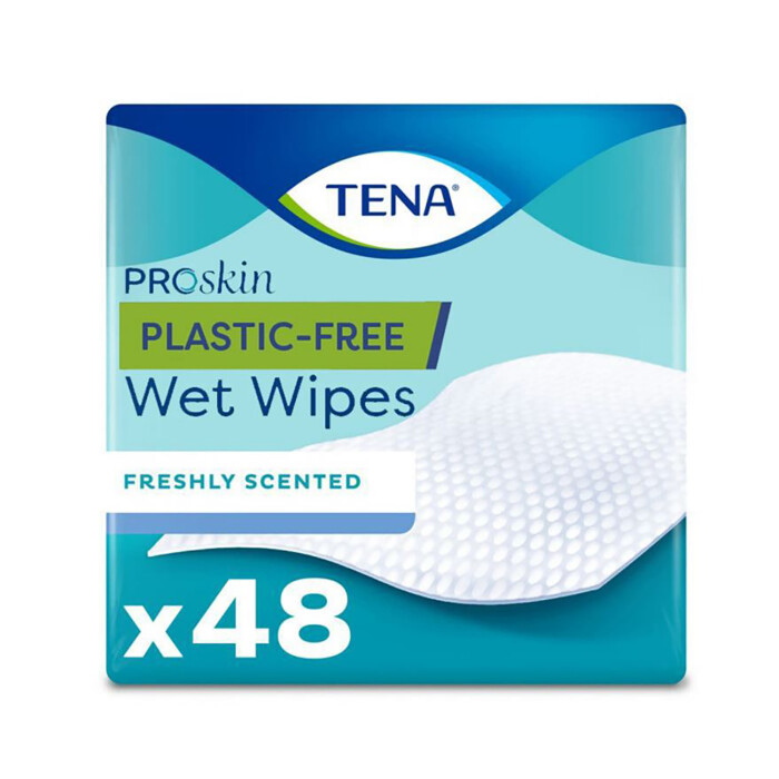 Image of TENA Plastic-Free Wet Wipes